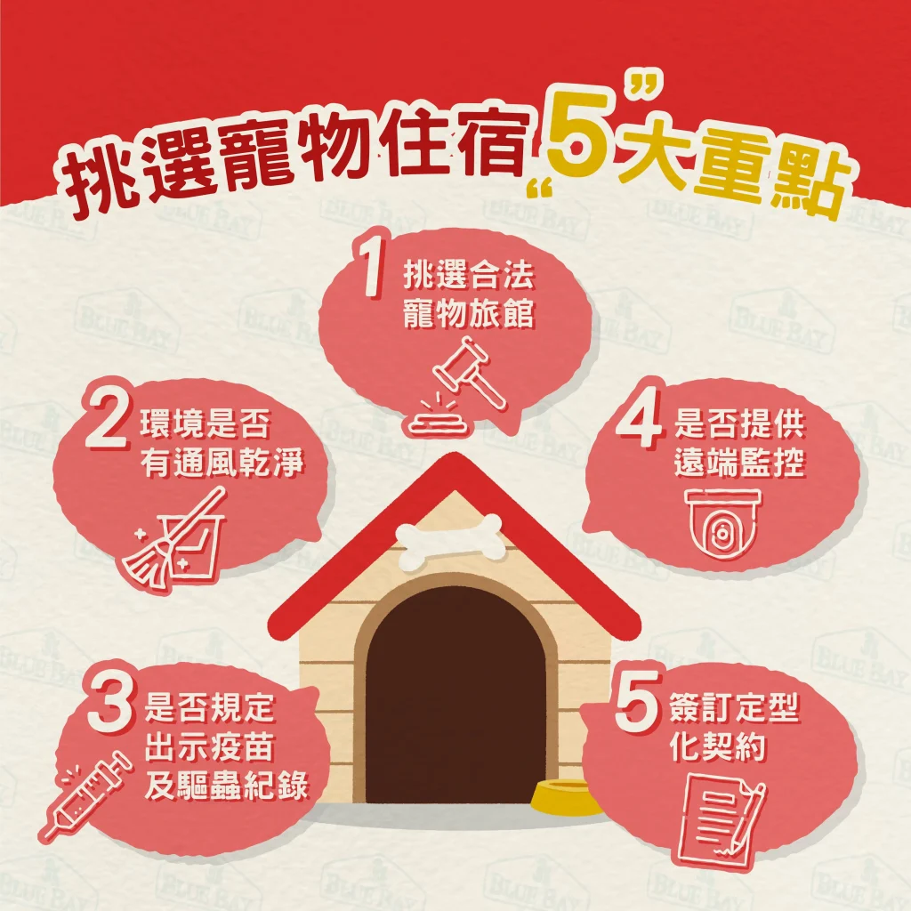 【挑選寵物住宿五大重點】