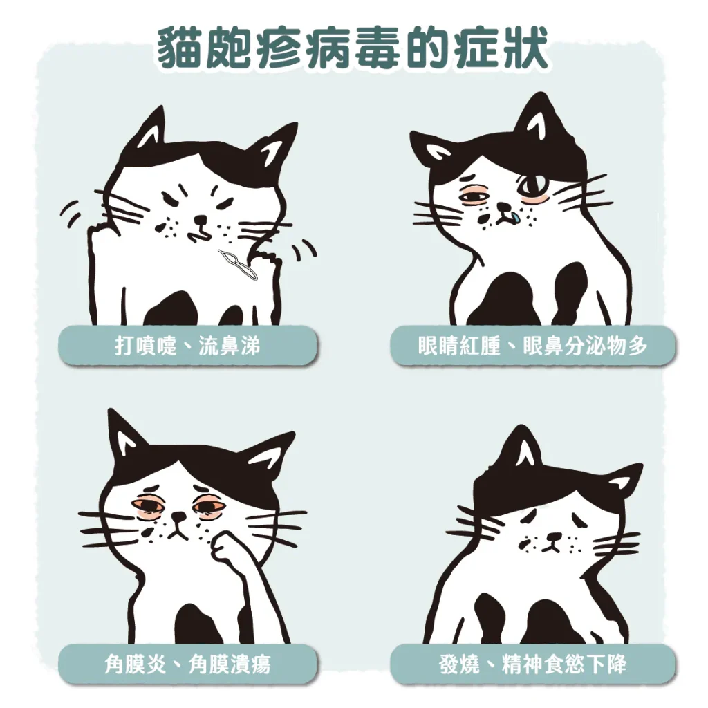 【貓皰疹病毒症狀】